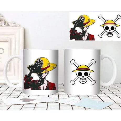 One Piece Luffy Ceramic Mug & Bowl Set - Coffee Cup