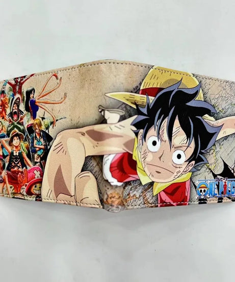 One Piece Peripheral Wallet Color Print Double Layer Folding Multi-card Slot Short PU Waterproof Coin Wallet Card Bag