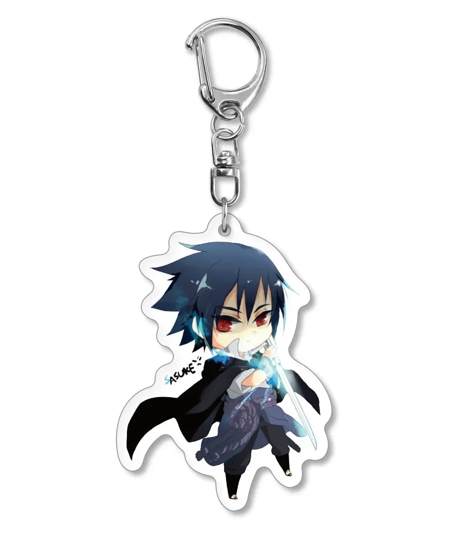 Naruto Keychain Key Accessories Acrylic Key Holder Kakashi Key Chain Ring Jewelry Bag Pendant for Girl Trinket Gift New