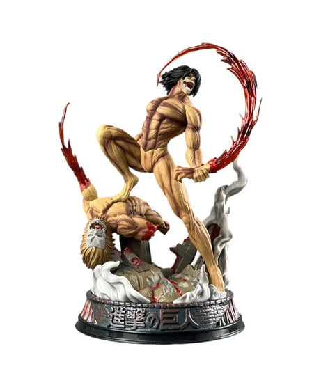 29cm Eren Jaeger Figure Manga Attack On Titan Anime Figures Jaeger Pvc Model Statue Doll Collection Decoration Toys Gift