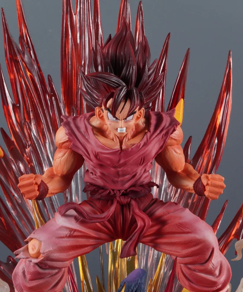 38cm/14.96in Anime Dragon Ball Figure Kaiouken Goku Action Figures Pvc Statue Desktop Ornamen Collection Model Toys Gifts
