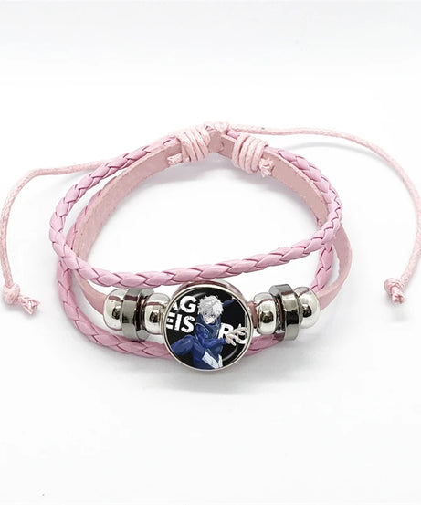 Anime Blue Lock Isagi Yoichi Chigiri Bachira Leather Bracelet Cosplay Unisex Adjustable Punk Wristband Jewelry Props