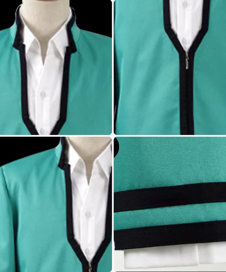 Saiki Kusuo Cosplay Set - Wig, Kostum, dan Aksesoris