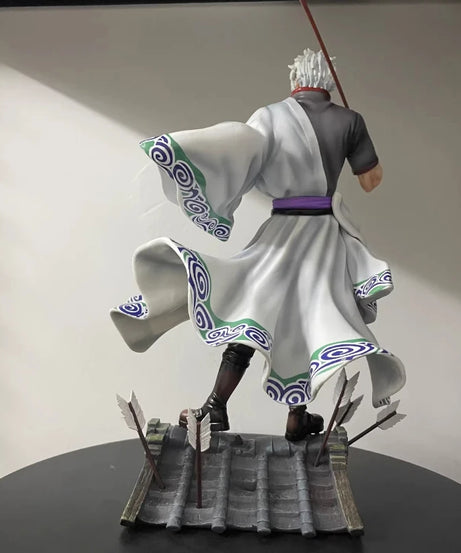 30cm Gintama Sakata Gintoki 2.0 Action Figure Resin Anime Statue With Scene Base Collectible Model Toy Desktop Ornament Boy Gift