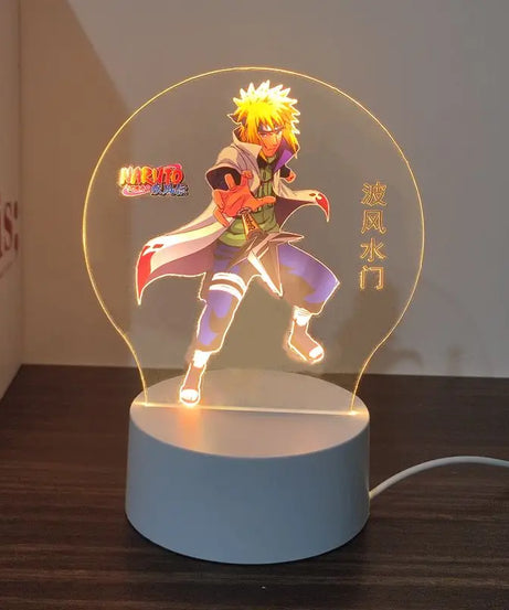 New Animation Naruto anime peripheral light-up stand night light Naruto Sasuke Uchiha Itachi Gaara Kakashi Tsunade holiday gift
