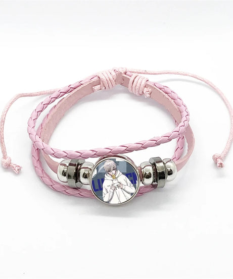 Anime Blue Lock Isagi Yoichi Chigiri Bachira Leather Bracelet Cosplay Unisex Adjustable Punk Wristband Jewelry Props