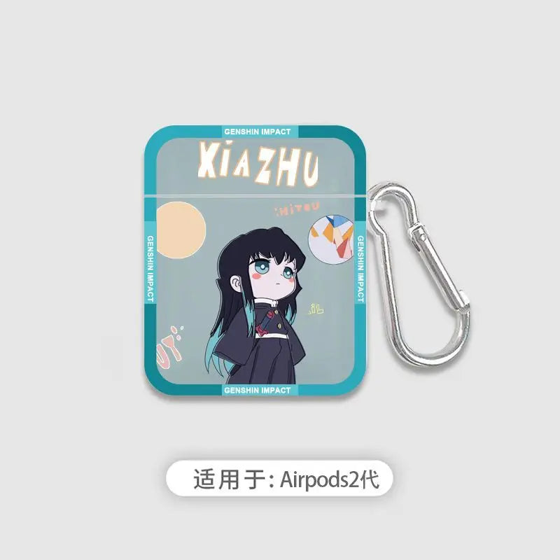 Demon Slayer Earphone Protective Case Anime Style New AirPods 3rd Gen Apple AirPods 2 Bluetooth Earphone Case Birthday Gift