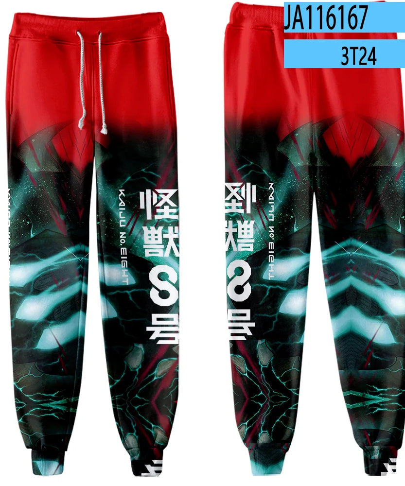 Kaiju No. 8 3D Jogger Pants – Anime Fitness & Casual Sweatpants