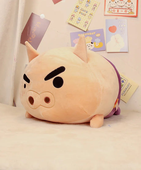 35cm New Style Anime Crayon ShinChans Figures Shinchan Cute Pillow Kawaii Nohara Shiro Buriburizaemon Girl Room Decoration Gifts