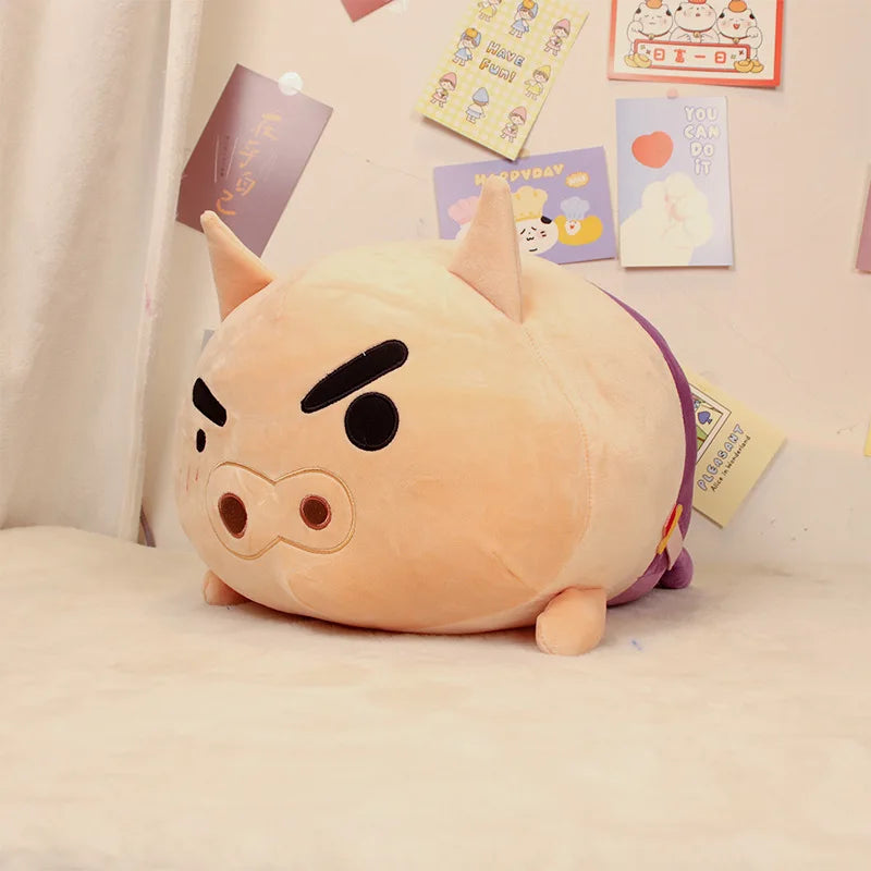 35cm New Style Anime Crayon ShinChans Figures Shinchan Cute Pillow Kawaii Nohara Shiro Buriburizaemon Girl Room Decoration Gifts
