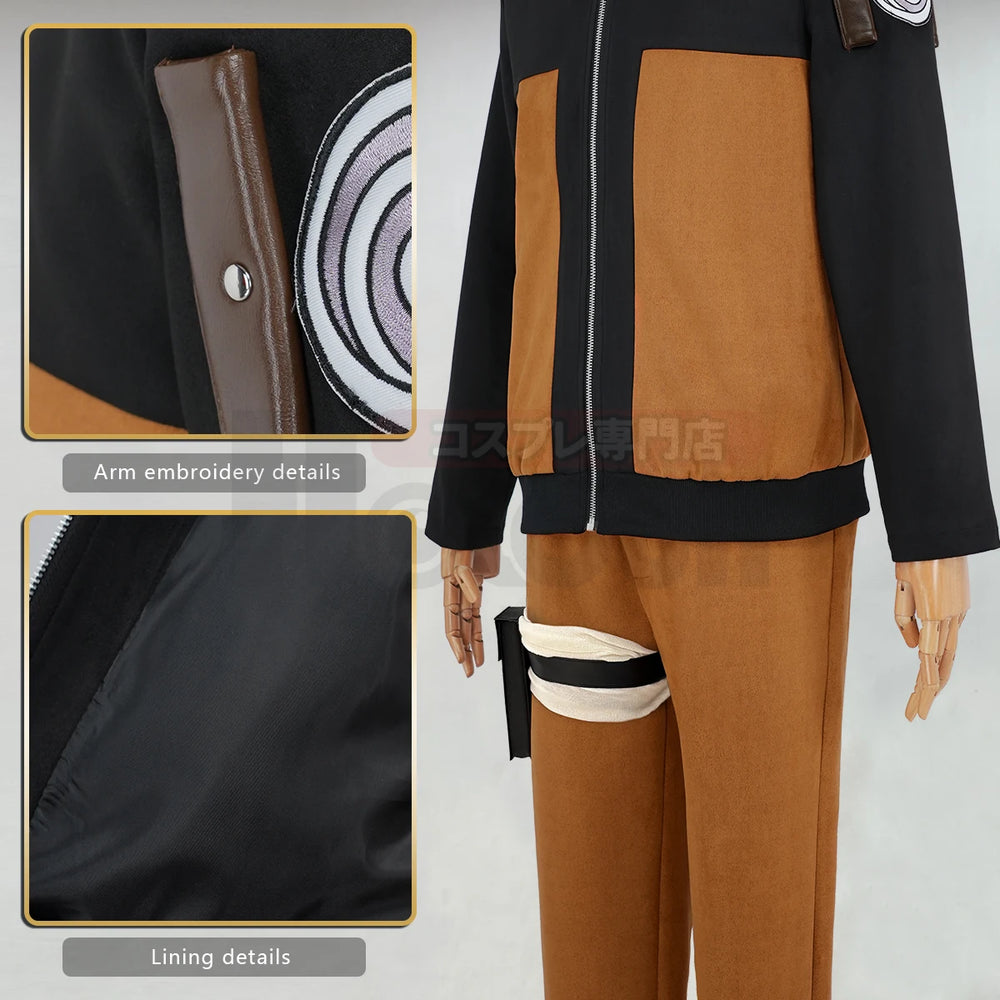 Anime Uzumaki Cosplay Costume – Adult Version Top, Pants & Headband Set 4