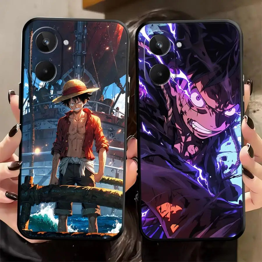 Phone Cover Case for Realme C15 C12 P3 Ultra C21 GT Master Neo2 C25 C33 C35 C53 C55 11 Pro Nazro 50 50i 12 14 Ones Pieces Luffy