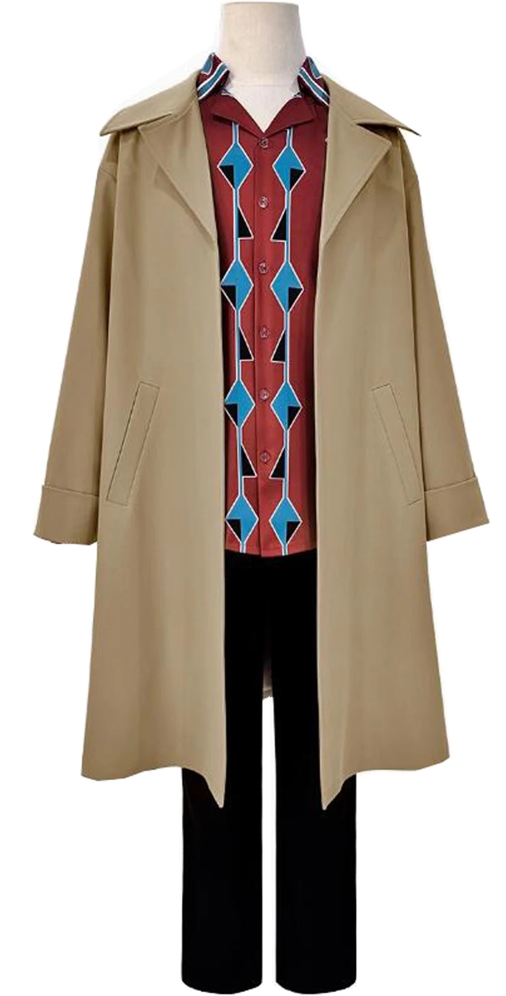 Anime Men’s Nagumo Yoichi Cosplay Costume – Sakamoto Days Cloak, Shirt, Pants Uniform Set for Halloween & Christmas