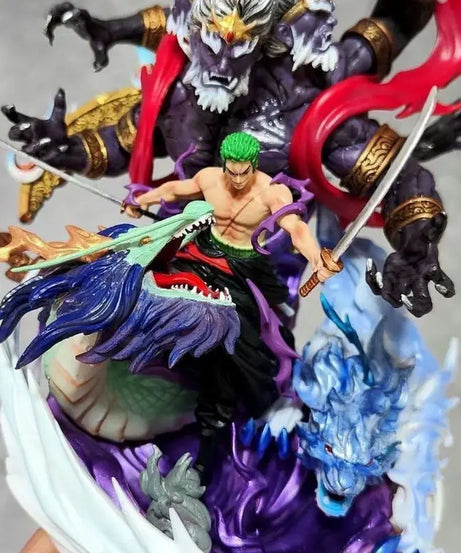 One Piece Roronoa Zoro Hell Form Action Figure Pvc Material Exquisite Details Collectible Model For Fans Anime Character Statue