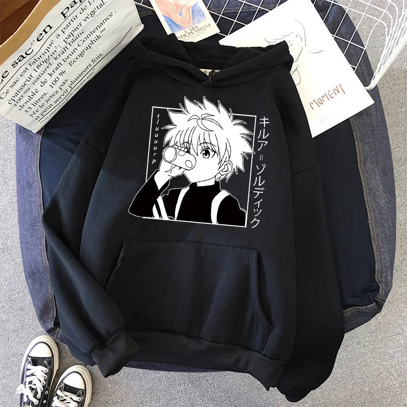 Hunter x Hunter Kurapika Anime Hoodie – Harajuku Manga Fleece Pullover 7