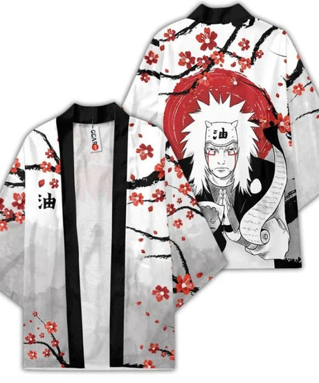 Uchiha Itachi shirt  Kimono Cardigan Print Crow Loose Blouse Shirt Haori Obi Asian Clothes Harajuku Streetwear