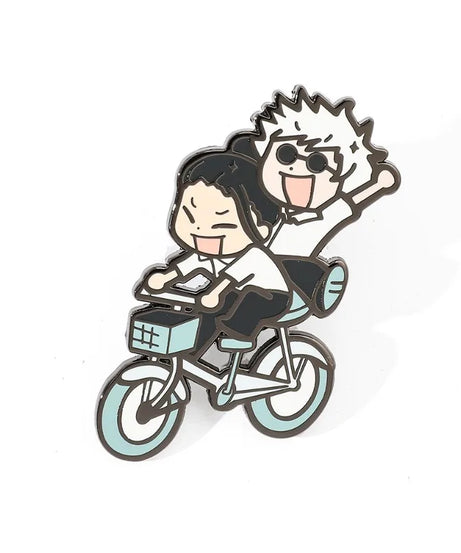 Jujutsu Kaisen Gojo and Geto Suguru Metal Alloy Drip Oil Brooch Cute and Creative Five Pieces of Wu Xia Youjie Brooch Accessorie