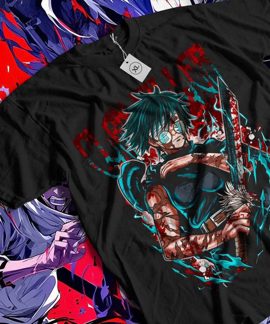 Maki Zenin T-shirt Jujutsu Kaisen Horror Anime Manga Kawaii Gift Shirt All Size