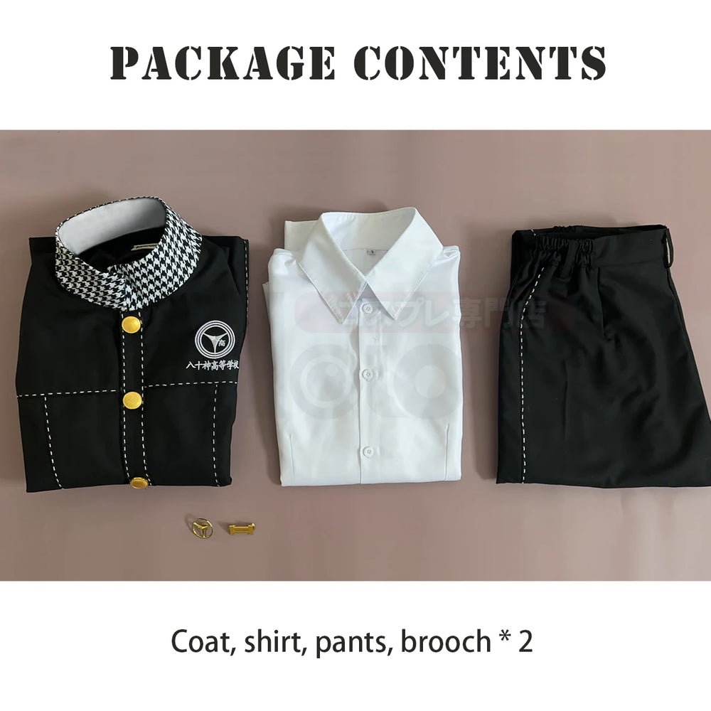 Persona 4 Yu Narukami Cosplay Costume — School Uniform & Wig 5