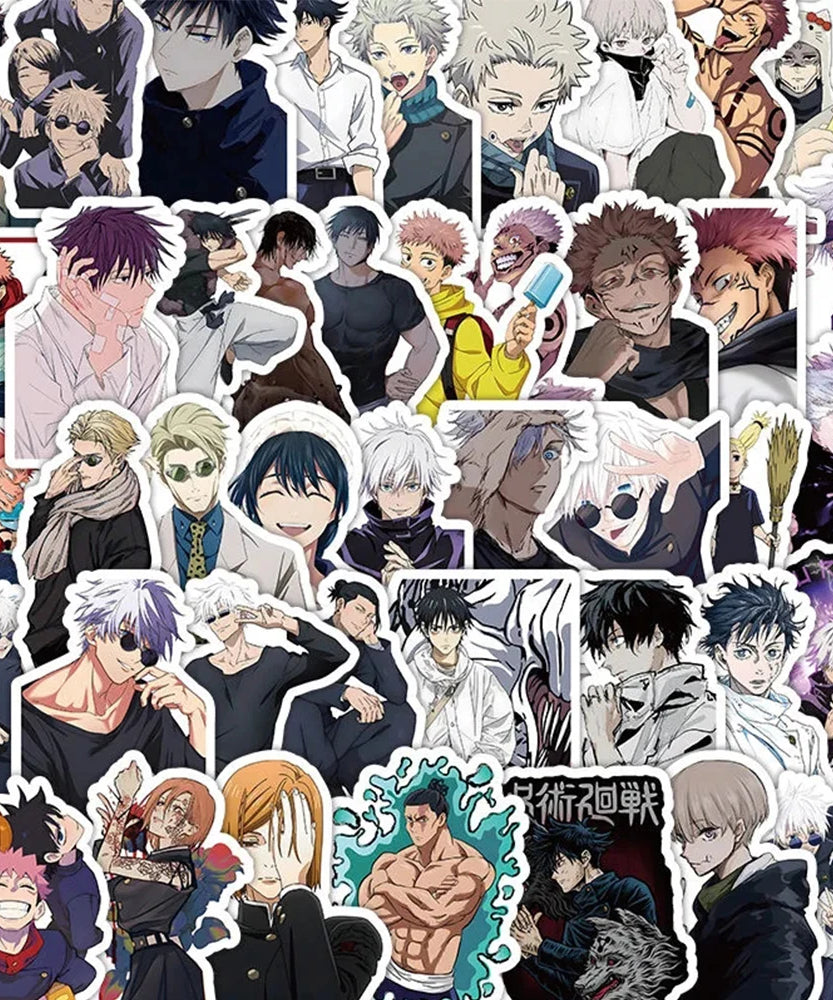 10/30/50/100pcs Japan Anime Jujutsu Kaisen Stickers for Laptop Skateboard Car Motorcycle Waterproof Graffiti Sticker Toy
