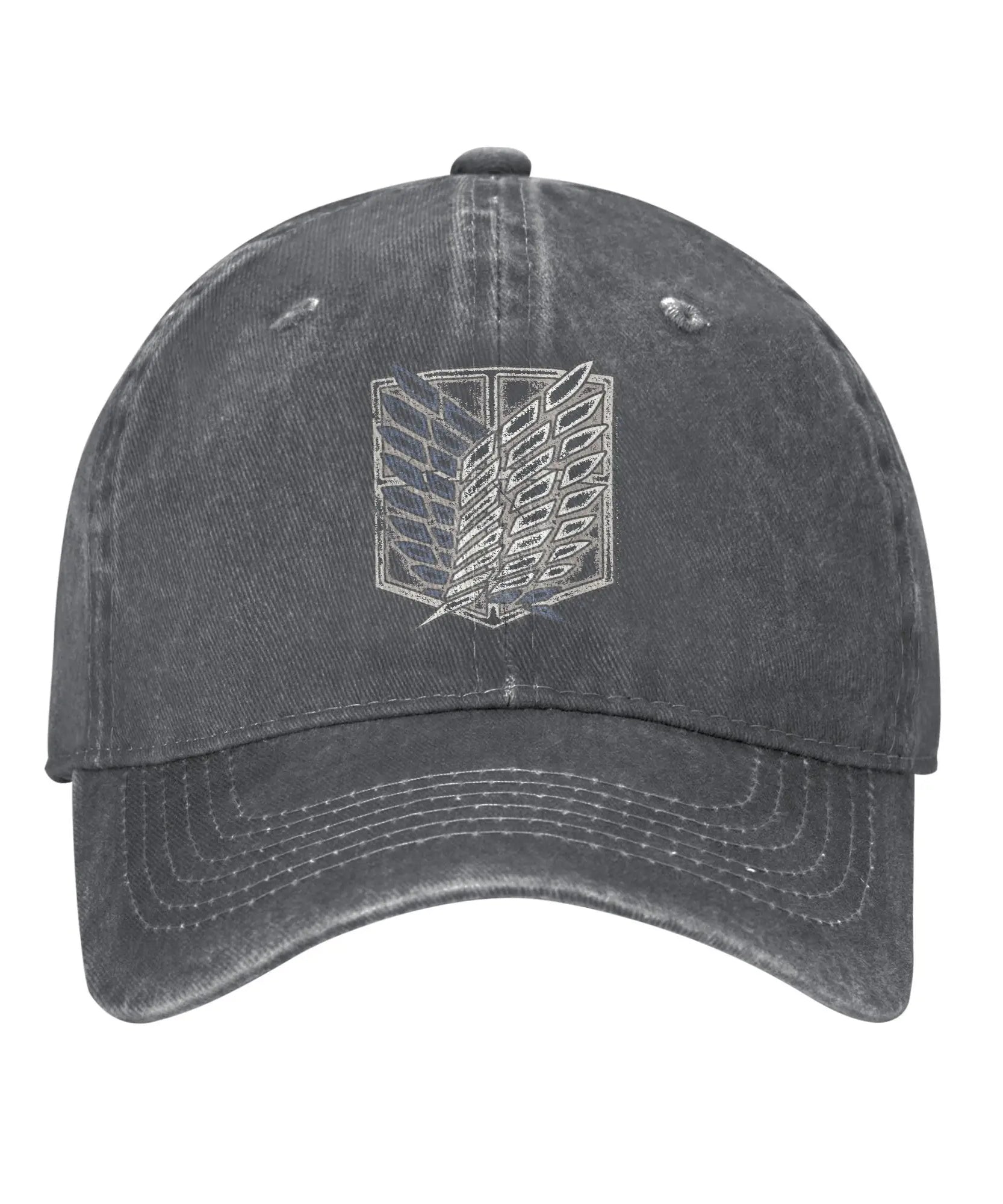 Attack On Titan Distressed Scout Symbol Anime Baseball Caps Vintage Distressed Cotton  Snapback Cap Unisex Travel  Gift Hats Cap