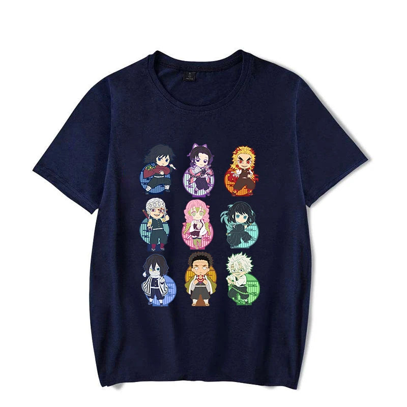 New Fashion Demon Slayer T Shirt Funny Anime Print T Shirt Anime Graphic Tee Shirt Unisex Casual Plus Size Tops