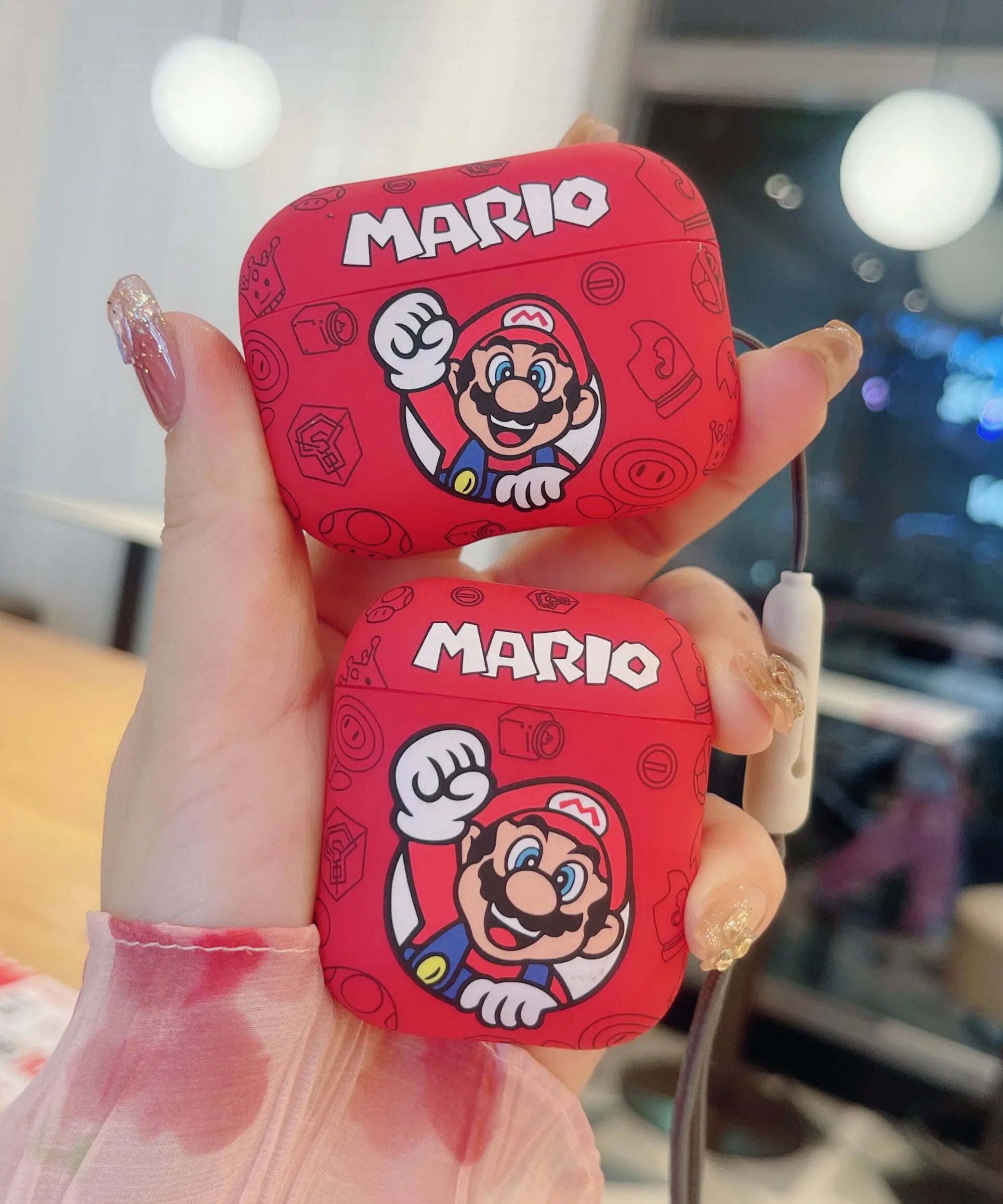 Cute Marios Earphone Cases For Airpods 2 3rd 4 Pro Pro2 Bluetooth Wireless Headphone Charging Cover