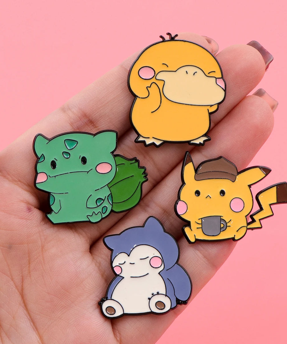 Anime Elf Enamel Brooches Lapel Pins Badge On Backpack Costume Metal Accessories Fashion Jewelry Friends Gifts