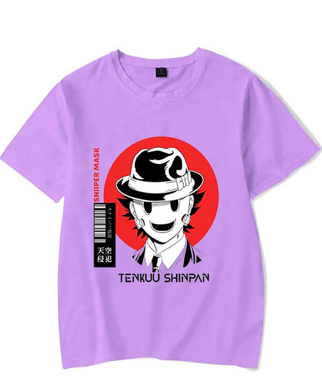 New Anime High-Rise Invasion Printed T-Shirts Women Men Short Sleeve Funny Round Neck Tee Shirt Casual Summer Tops