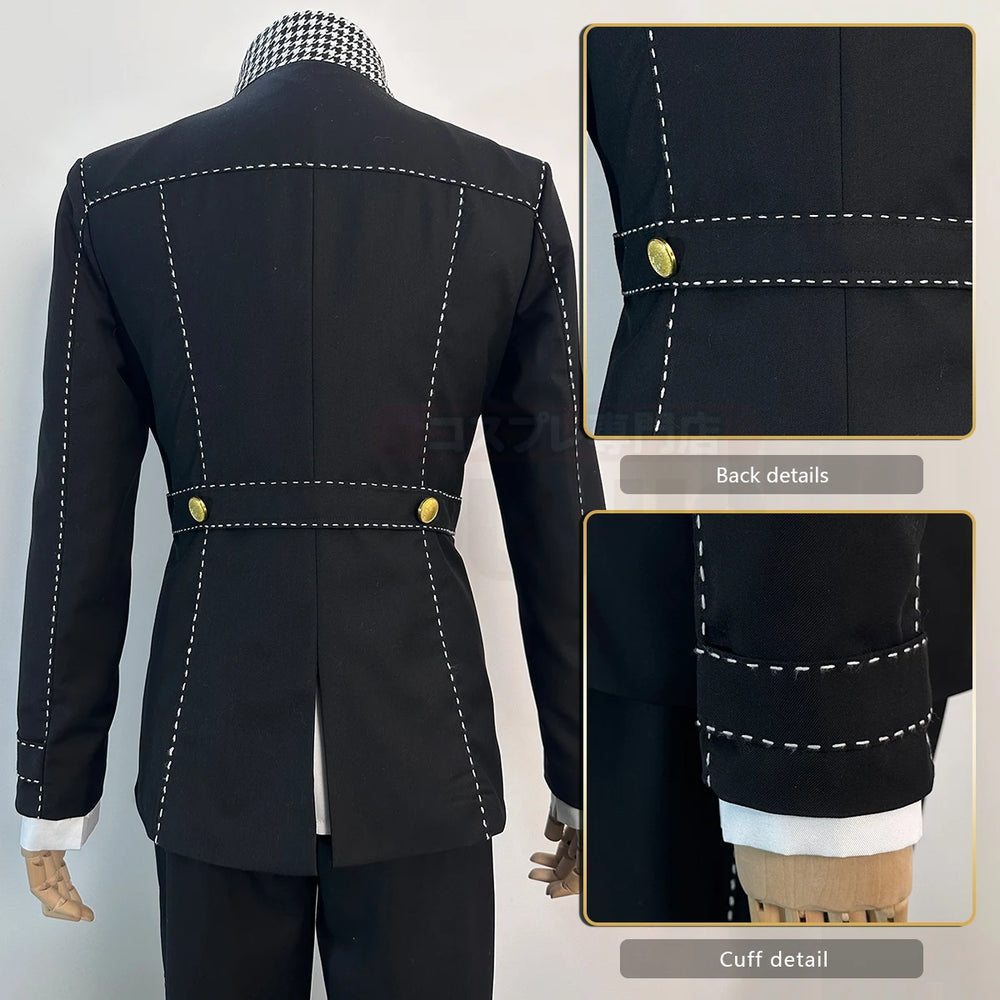 Persona 4 Yu Narukami Cosplay Costume — School Uniform & Wig 3