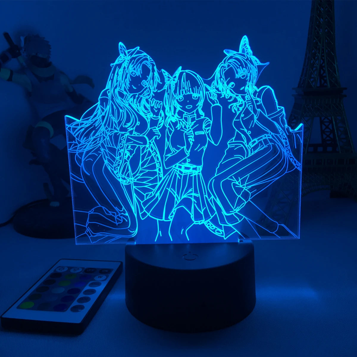 Manga 3d Light Kimetsu No Yaiba for Bedroom Decor Night Light Birthday Gift Table Lamp Anime Demon Slayer Mitsuri Kanroji Figure