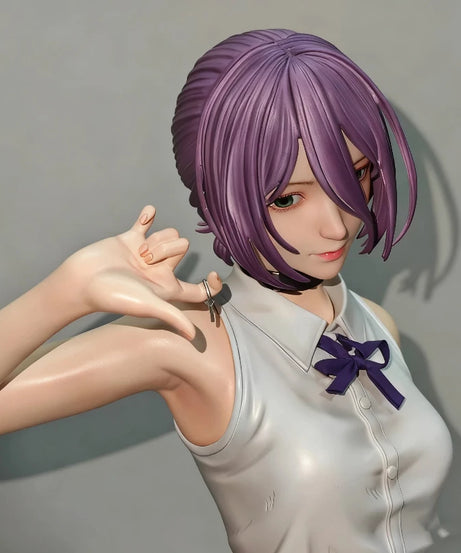 Chainsaw Man 1/6 Reze Action Figure 32cm Exquisite PVC Double Head Statue Anime Pretty Girl Model Toy Desk Deco Collectable Gift