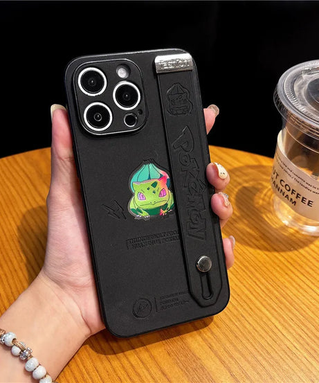 Gengar, Bulbasaur & Squirtle iPhone Case – Pokémon Laser Emboss Leather Cover