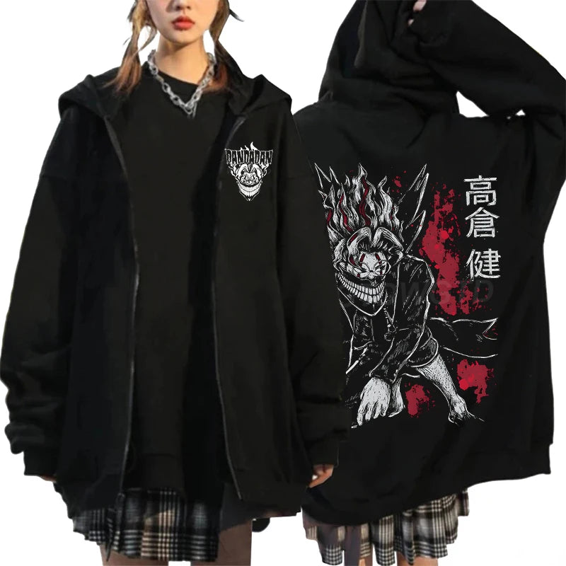 taka Anime Dandadan Ken Takakura Graphic Print Hooded Men women