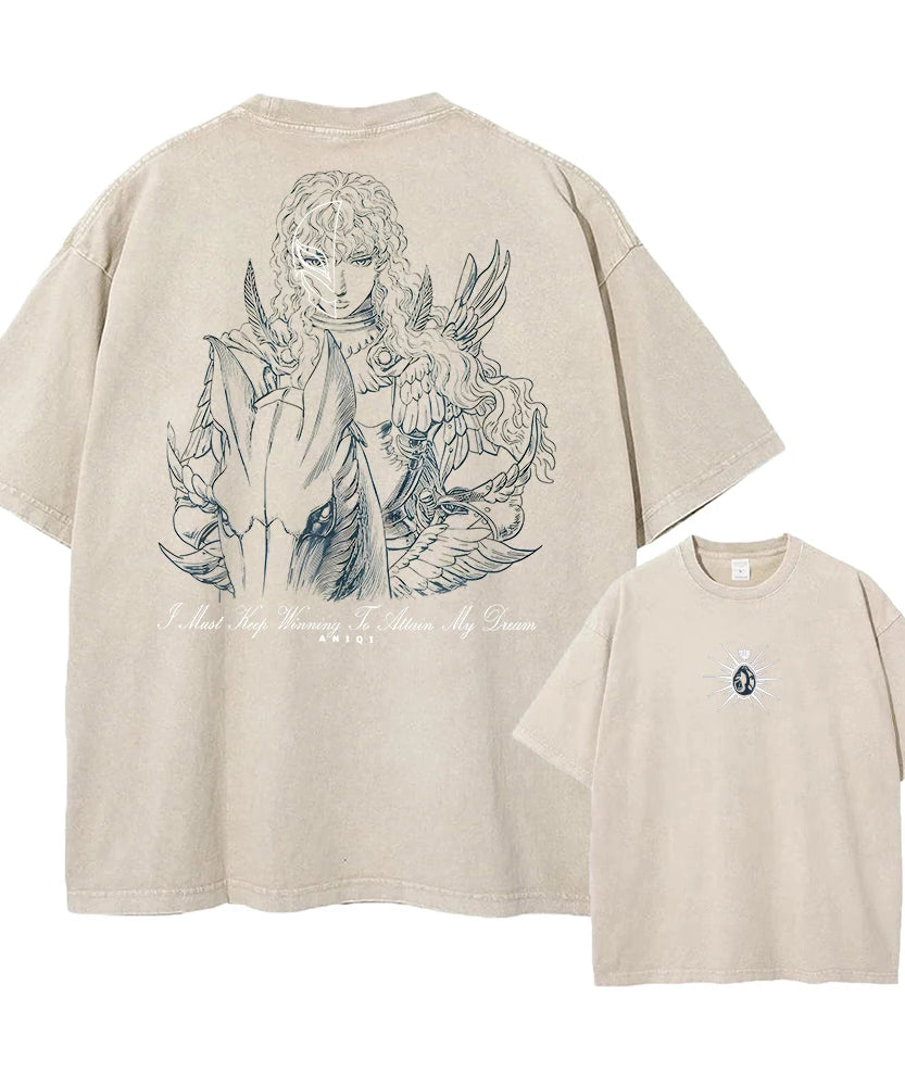 Berserk Anime Vintage Graphic T-Shirt – Harajuku Cotton Tee for Men & Women
