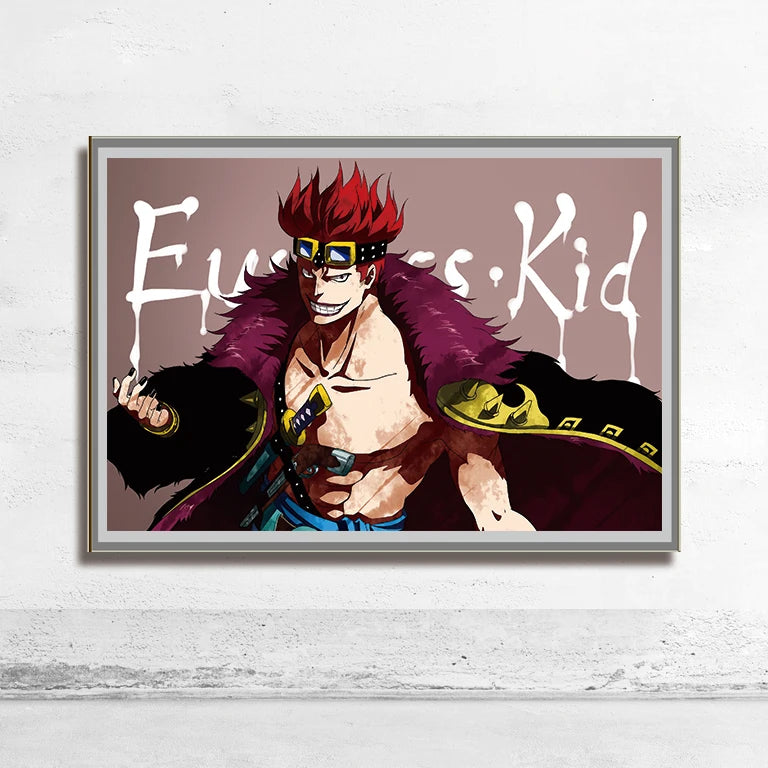 One Piece Wall Art – Trafalgar Law & Eustass Kid Anime Poster Decor