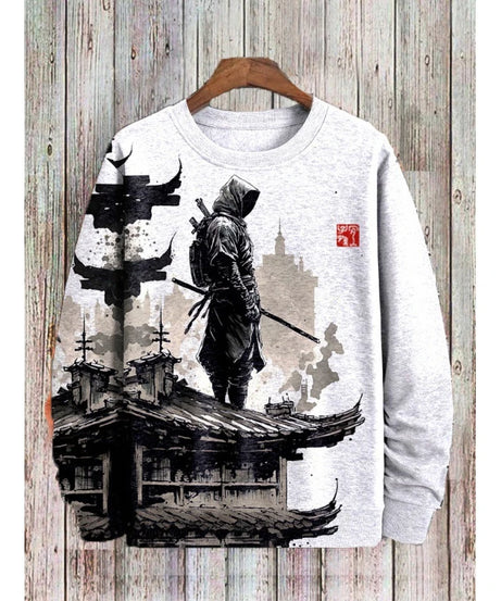 Character Printed Sweatshirt Fashion Spring Autumn Long Sleeve Crew Neck Hoodies Trend Streetwear Oversized Pullover