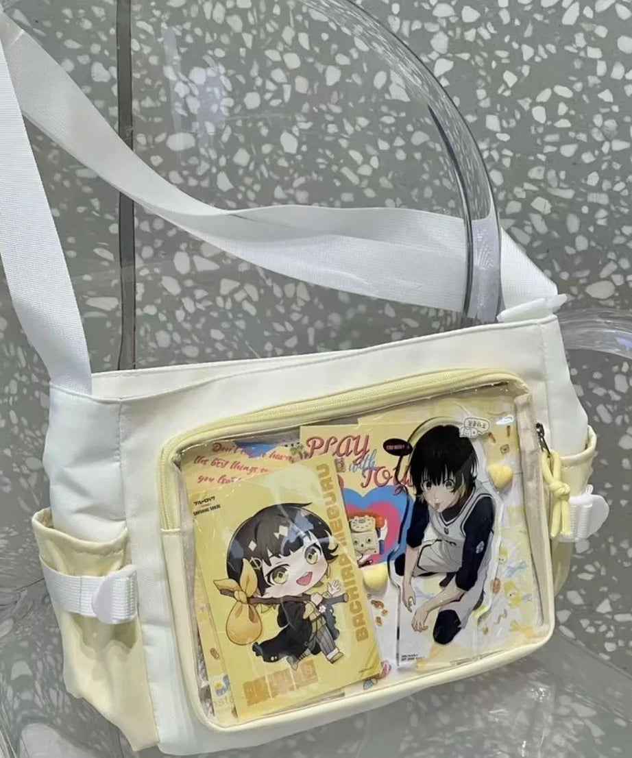 New Style Transparent Postcard Display Shoulder Women Badge DIY Decoration Crossbody Bag Anime Expo Class Tote Itabag