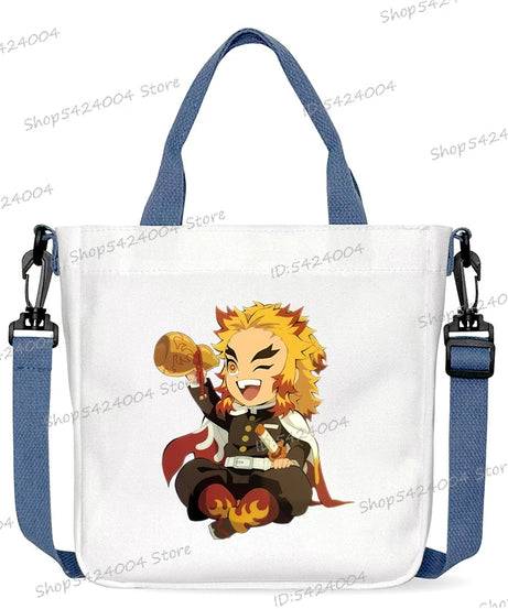 Demon Slayer Crossbody Bag – Rengoku & Tengen Graphic Print Shoulder Bag