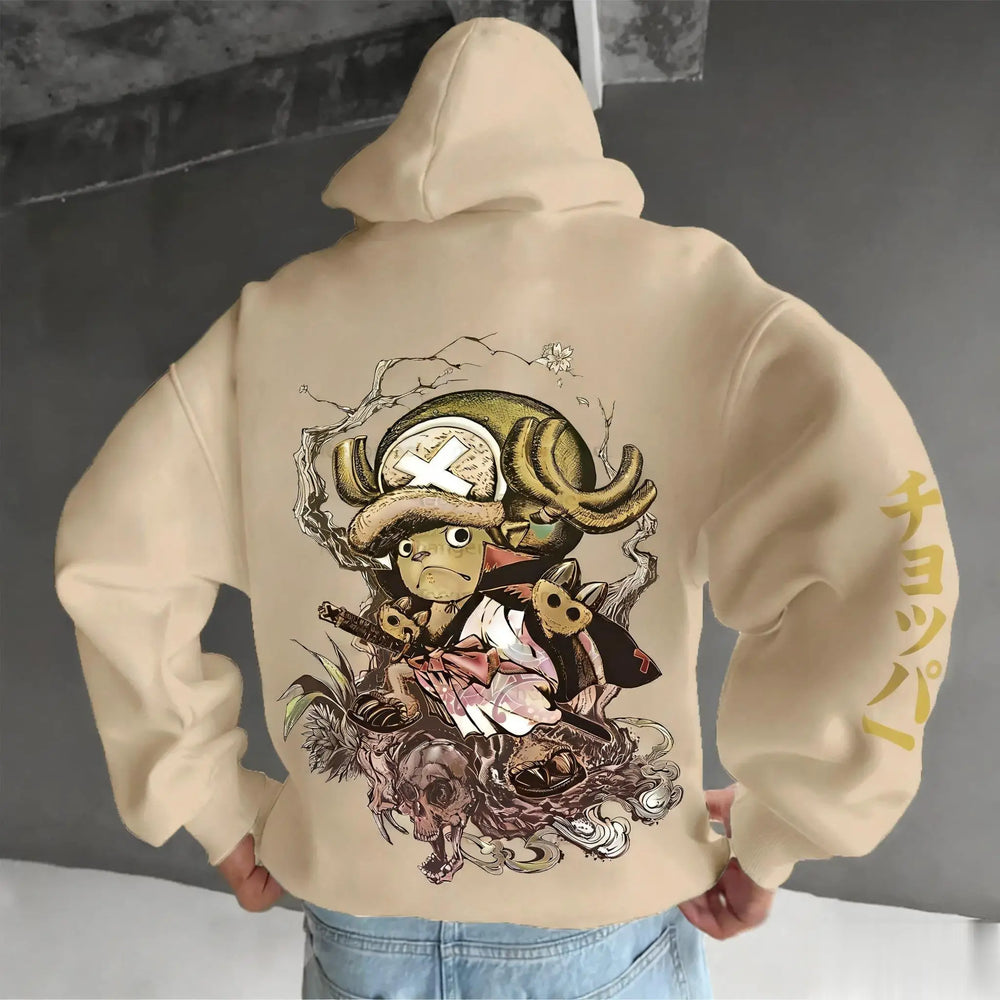 One Piece Chopper Graphic Pullover Hoodie — Oversized 5