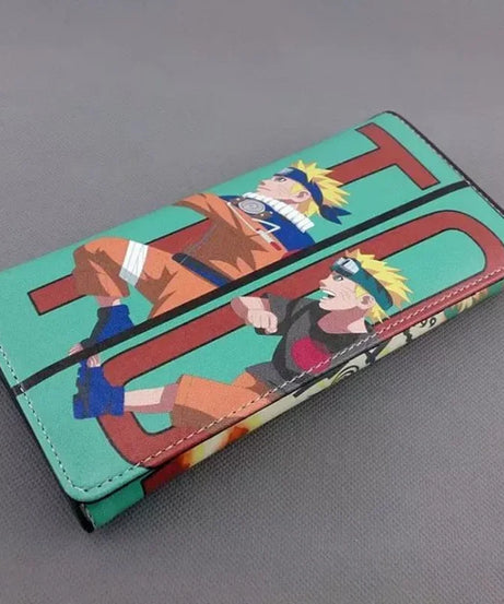 Naruto Sasuke Men Wallets Fashion Money Bag Zipper Coin Purse Female Purse Card Holder Multilayer Capacity Storage Bag Gift New