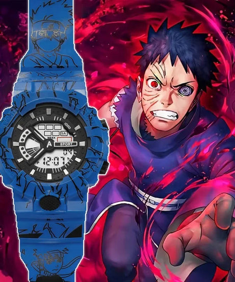 Naruto Kakashi Student Sport Watches Children's Watch Electronic WristWatch Waterproof Clock Digital Watch for Boys Girls Gift
