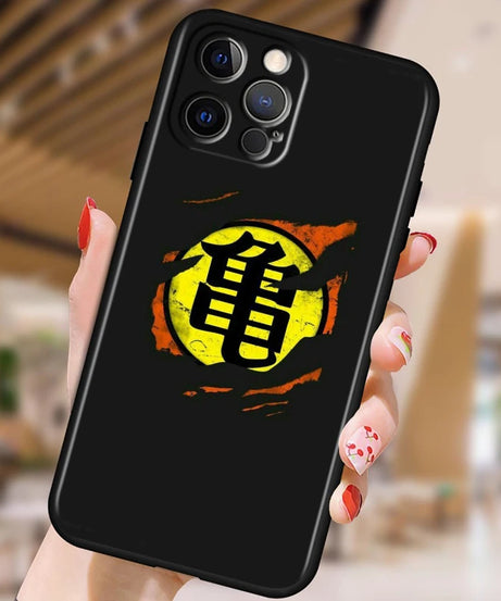Dragon Ball Z Black Soft Case for iPhone 15/14/13/12/11/XS/X/8/7/SE