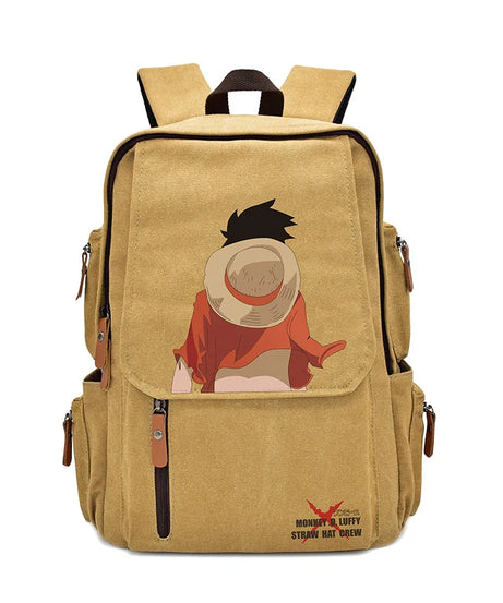 Anima One Piece Peripherals Luffy Ace Premium New Rucksack School Bag Trendy Large Capacity Backpack Bag Birthday Fan Gift