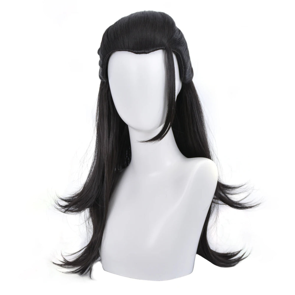 Anime Jujutsu Kaisen Suguru Geto Cosplay Wig – Long Black Synthetic Hair 3