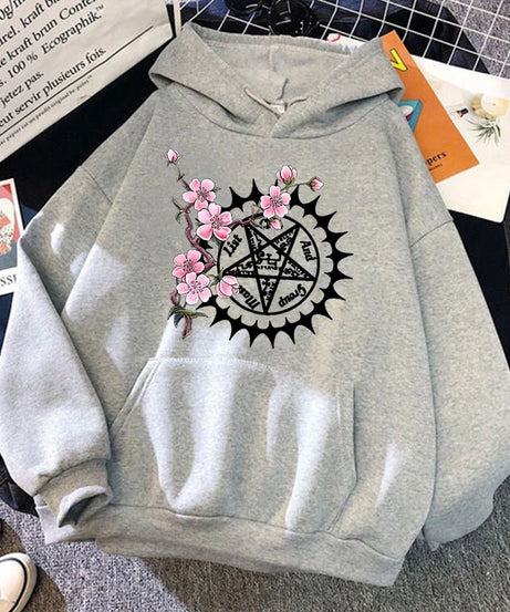 Funny Anime Black Butler Sakura Print Hoodie Fashion Women Men Casual Tops Pullover Hoodies Ladies Sweatshirt