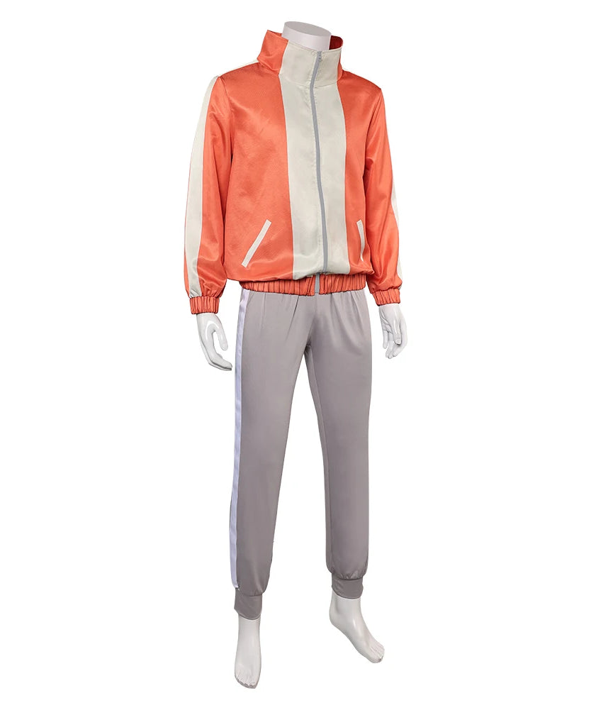 Jiji Cosplay Costume – Dandadan Anime Outfit for Men (Coat & Pants) Halloween Party Suit