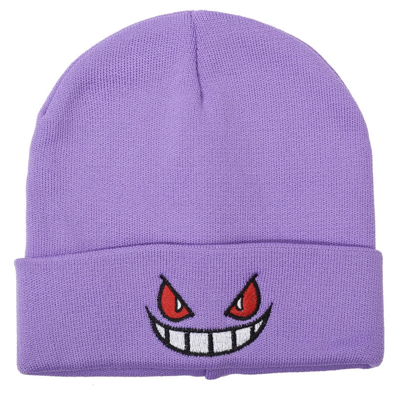 Pokémon Gengar Knitted Beanie Hat – Cozy Plush Winter Warm Cap for Cosplay & Daily Wear 7
