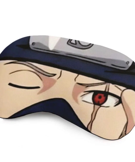 Naruto Peripherals Sasuke Itachi Kakashi Eye Mask Light-blocking Sleep Student Eye Mask Sleeping Role-playing Prop Gift