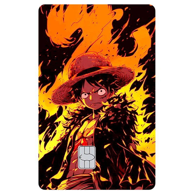 Anime One Piece Luffy Credit Card Skin Sticker – Premium Matte Debit & IC Bank Card Cover 6